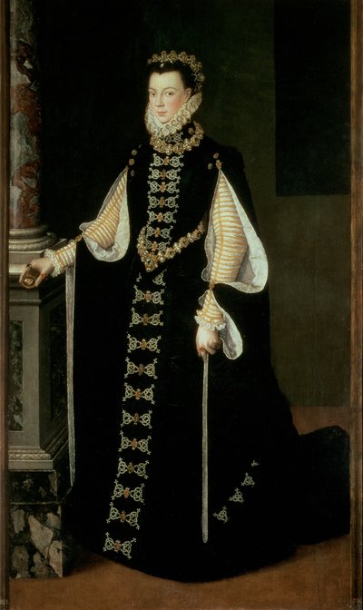 Isabella of Valois, Queen of Spain, wife of King Philip II of Spain by Sofonisba Anguissola