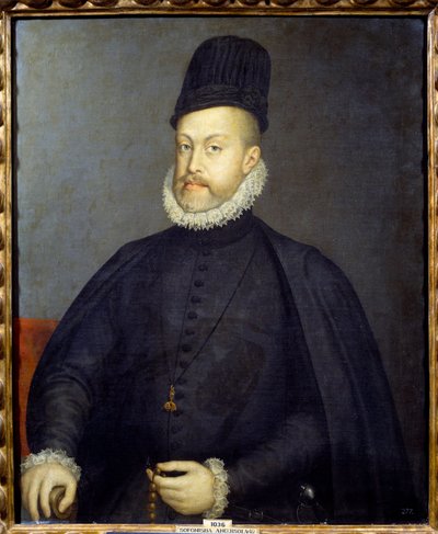 Portrait of the King of Spain Philip II by Sofonisba Anguissola