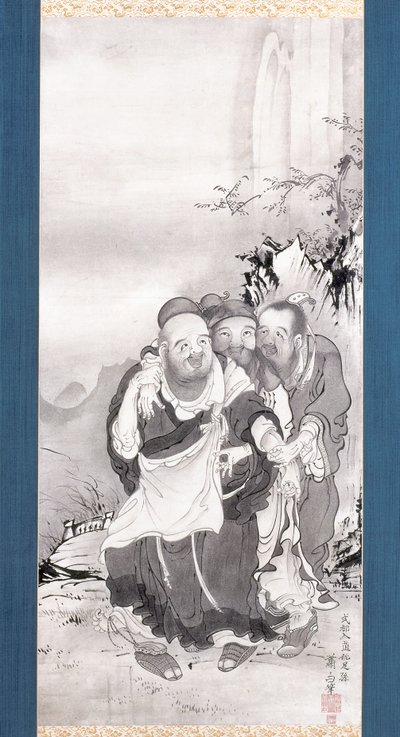 The Three Laughers Of Tiger Ravine by Soga Shohaku