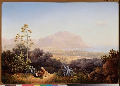 View of Palermo by Sokrat Maksimovich Vorobiev