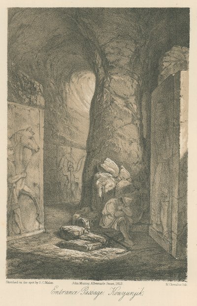 Entrance Passage, Kouyunjik by Solomon Caesar Malan