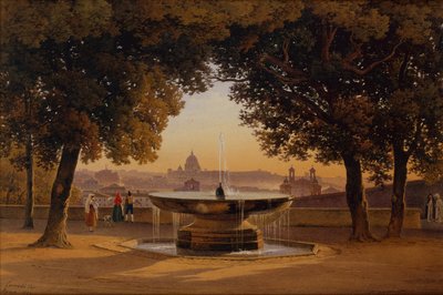 The Fountain of Villa Medici by Solomon Corrodi