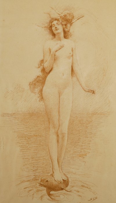 A Study for - The Birth of Love by Solomon Joseph Solomon