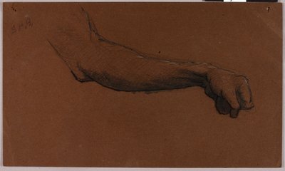 Arm Study for Equestrian Monument by Solon H. Borglum