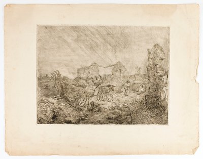 Cart and Ruins by Solon H. Borglum