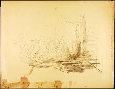 Logging Camp by Solon H. Borglum