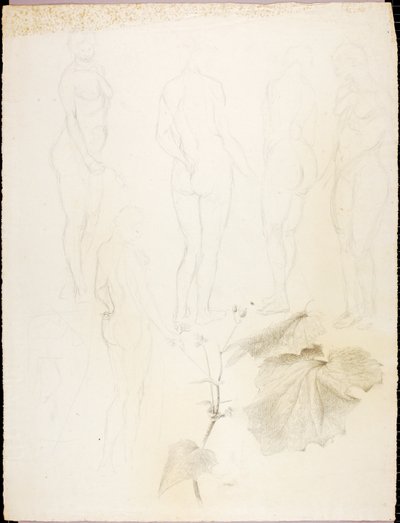 Nudes and Leaf by Solon H. Borglum