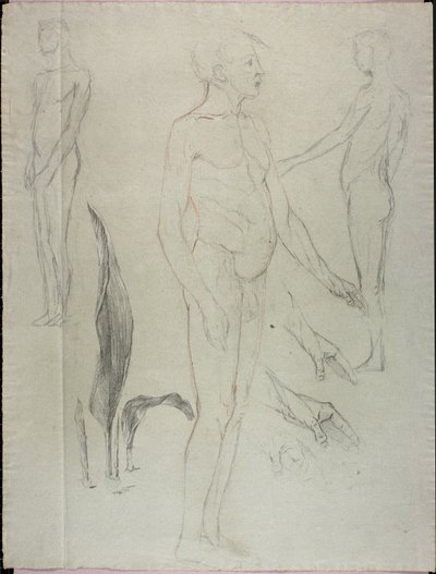 Nudes and Leaf by Solon H. Borglum