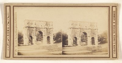 Arch of Constantine Taken from the Colosseum by Sommer and Behles
