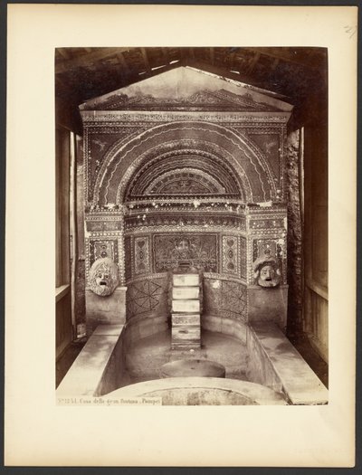 House of the Large Fountain, Pompeii by Sommer and Behles