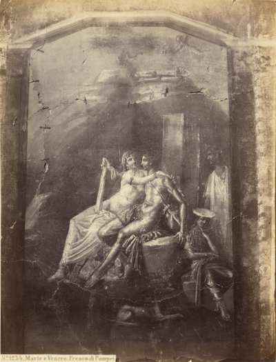 Mars and Venus. Fresco from Pompeii by Sommer and Behles