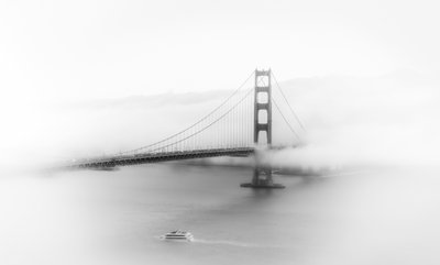 Misty Golden Gate Bridge by Songhu Yan