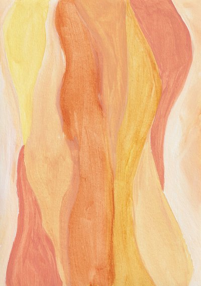 Warm Abstract Curves by Soniya Vijayakumar