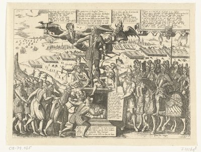 Reproduction of the Caricature of the Statue of Alva, 1571 by Sons, and Stewart, G. Waterston