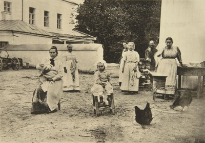 Making jam in the courtyard of Leo Tolstoy
