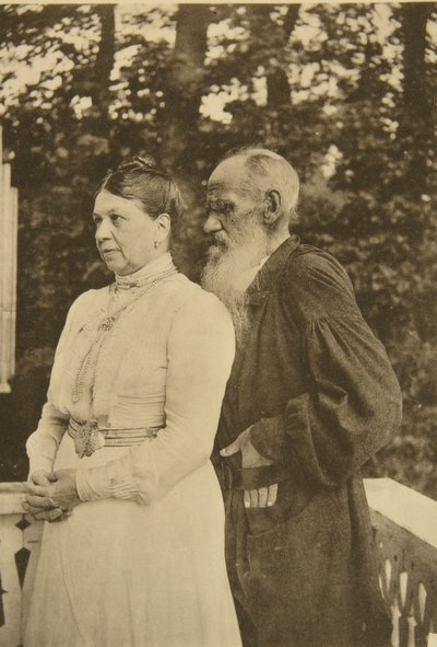 Russian author Leo Tolstoy and his wife, Sophia, Russia, 1890s by Sophia Andreevna Tolstaya