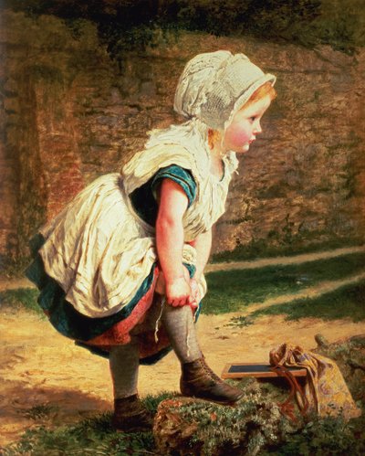 Wait for Me! (Returning Home from School) by Sophie Gengembre Anderson