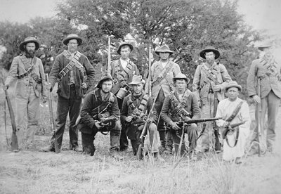 Boer Commandos Armed with the German Mauser Rifle Model 1895 by South African Photographer