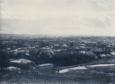 Doornfontein, Panorama from the Hill (b/w photo) by South African Photographer