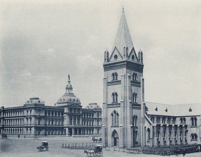Dutch Reformed Church, Pretoria (b/w photo) by South African Photographer