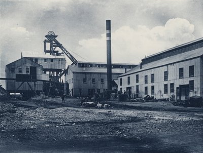 Head Gear, etc, Langlaagte Royal Gold Mining Company by South African Photographer
