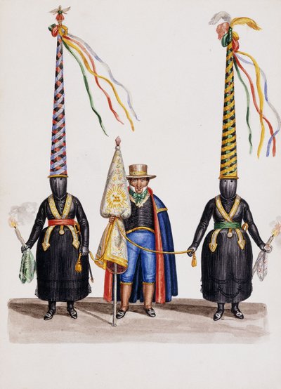 Types and Costumes of New Granada by South American School