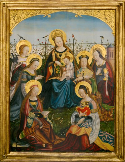 Triptych of the Virgin and Child with Saints by South German School