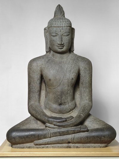 Buddha Shakyamuni Seated in Meditation (Dhyanamudra) by South Indian School