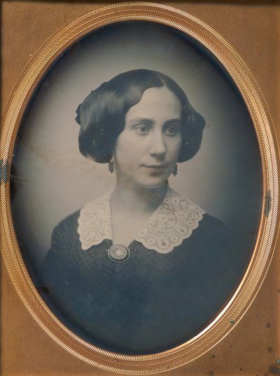 Young Woman Wearing Lace Collar and Brooch by Southworth and Hawes.