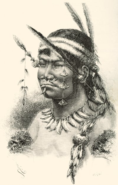 A Coreguaje Indian from Caquetá, Colombia by Spanish School