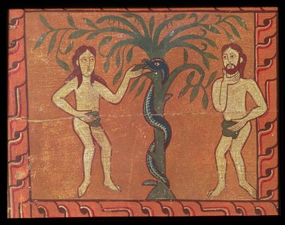 Adam and Eve, from the Sagars altarpiece by Spanish School