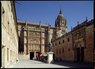 Afternoon view of the University, de Leon Plaza by Spanish School