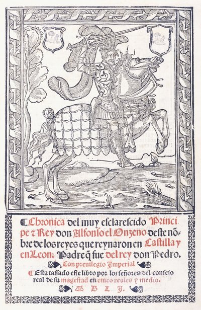 Alfonso XI, King of Castile and Leon, on Horseback, 1551 by Spanish School