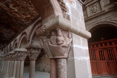 Arcade capital depicting Christ calling his Disciples by Spanish School