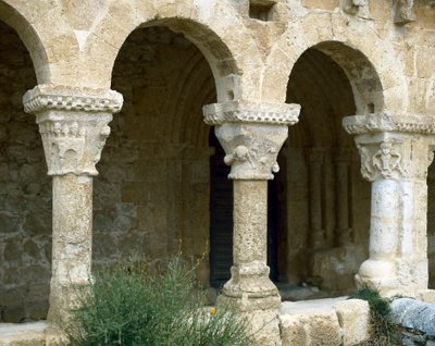Arcades of the Atrium, Church of St. Michael, San Esteban de Gormaz, Spain, Architecture of the 11th-12th Century by Spanish School