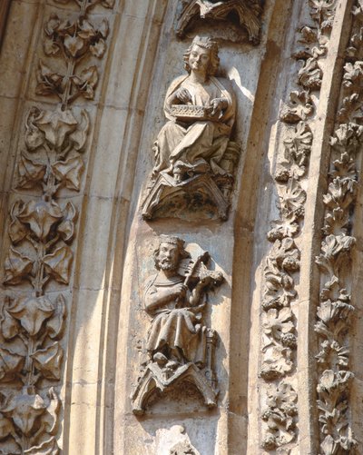 Archivolt of the Central Portal of the West Facade, (Detail) by Spanish School