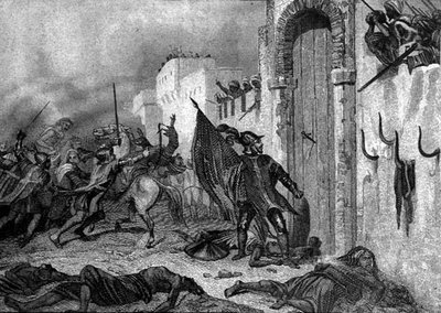 Army of Carlos V of Spain in North Africa, c.1535 (engraving) by Spanish School