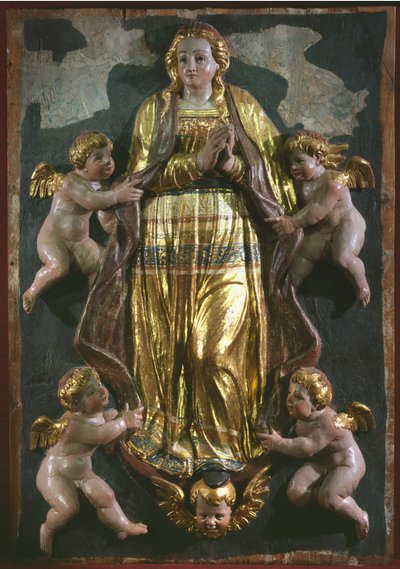 Assumption of the Virgin (detail) by Spanish School