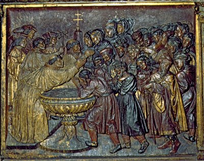 Baptism of the Moors, by Felipe Bigarny, Capilla Real, Granada, Andalusia, Spain by Spanish School