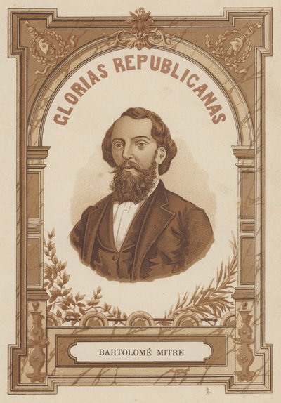 Bartolome Mitre, Argentine politician, soldier and author by Spanish School