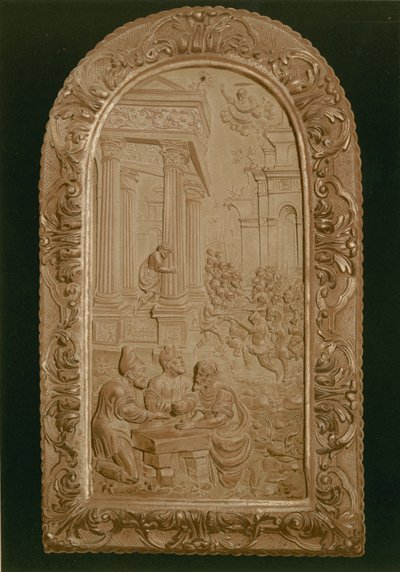 Bas relief representing a battle between the Jews and the Philistines by Spanish School