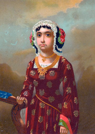 Beatriz Enriquez de Arana, mistress of Columbus by Spanish School