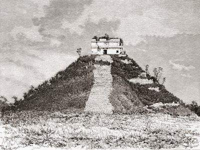 El Castillo at Chichen Itza by Spanish School