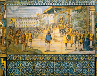 Celebrations in Valladolid in honor of Philip II of Spain in May 1559 by Spanish School