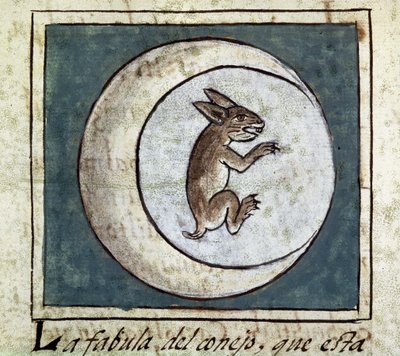 Codex of the conquest of Mexico: the rabbit in the moon by Spanish School