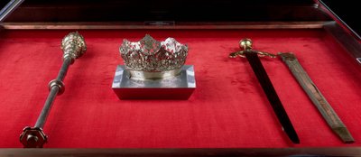 Crown, Sceptre and Sword belonging to Isabella of Castile by Spanish School