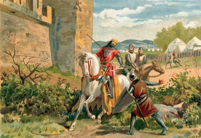 Death of king Sancho at the siege of Zamora by Spanish School