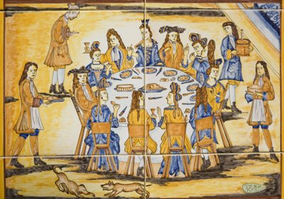 Dinner Scene by Spanish School