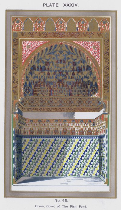 Divan, Court of The Fish Pond by Spanish School