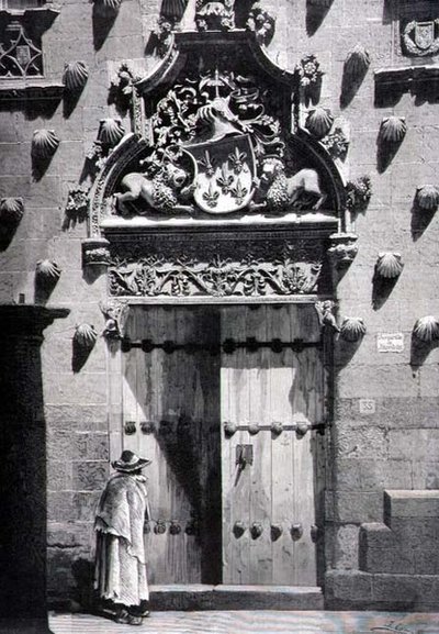 Door of Casa de las Conchas, Salamanca by Spanish School